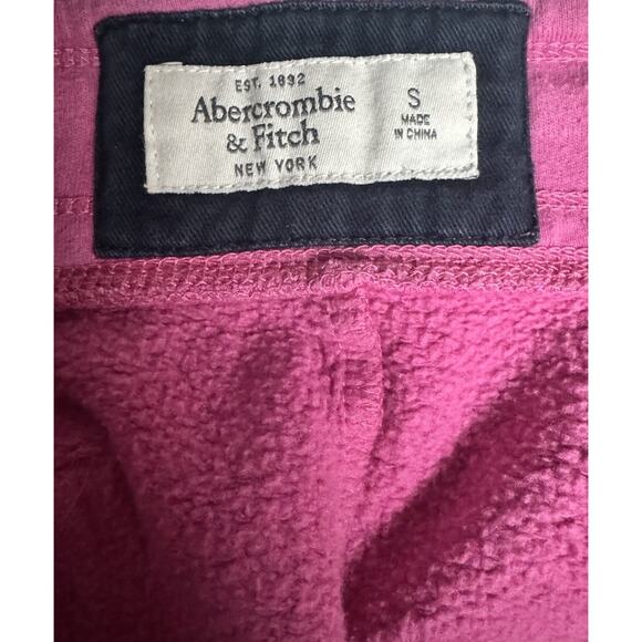 Abercrombie & Fitch Pink Y2K Sporty Sweat Micro Booty Mini Shorts Lounge Sz S - Picture 6 of 8